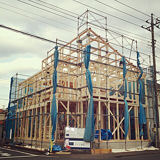 部屋全体/新築建築中/上棟式/工務店/ドキドキがとまらなーい！のインテリア実例 - 2017-03-25 23:09:06