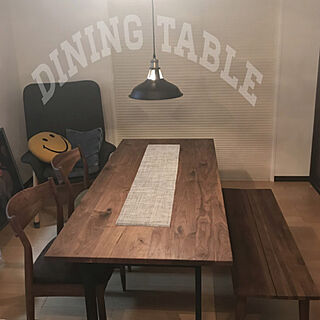 ダイニングテーブル＆チェア/ダイニングテーブル/一生ものの家具/キッチン/ブラックウォルナットのインテリア実例 - 2020-07-19 06:14:00