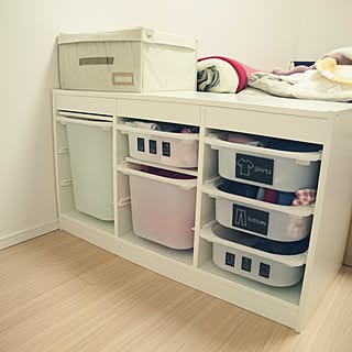 棚/山善おうちすっきりボックスモニター応募/こどもと暮らす。/IKEA/マンション暮らしのインテリア実例 - 2017-02-22 23:31:32