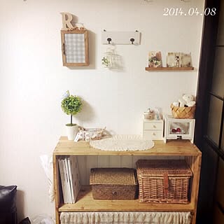 リビング/m-naturalちゃん♡/ダイソー/DIY/カゴ...などのインテリア実例 - 2014-04-08 16:07:51