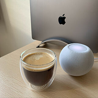 bodum/HomePod mini/Apple/MacBook/机のインテリア実例 - 2021-02-07 14:15:49