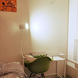 ベッド周り/ラップトップテーブル/床の色は白色/IKEA　ラップトップデスクのインテリア実例 - 2021-03-14 20:22:00