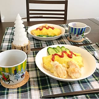 キッチン/カレー風味のオムライス/ムーミンマグ/Abofamily♡/Ahofamilyꉂ (๑¯ਊ¯)σ ...などのインテリア実例 - 2015-12-13 14:28:59