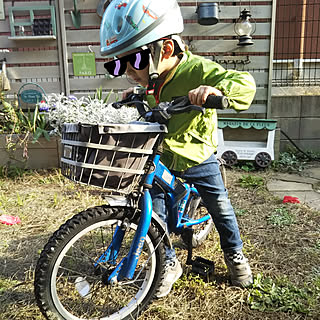 三輪車そろそろ卒業/お兄ちゃんに憧れて/自転車デビューも近い/お庭のある家/白妙菊...などのインテリア実例 - 2020-04-03 18:38:52