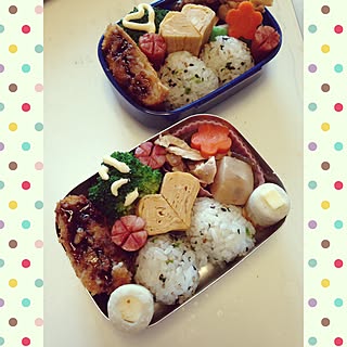 キッチン/おにぎり弁当♪/娘のお弁当♡/野菜たっぷり♡/お弁当...などのインテリア実例 - 2015-10-08 10:47:52