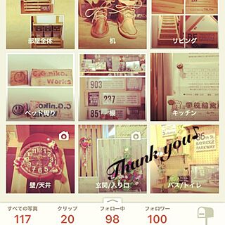 部屋全体/フォロワーさん100人！感謝です♡/いつもいいねをありがとうございます♡/ハンドメイド/DIY...などのインテリア実例 - 2016-01-25 20:13:39