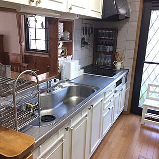 キッチン/キッチンDIY/吊り戸棚DIYのインテリア実例 - 2017-05-18 22:18:01