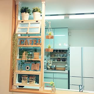 カフェ風 ウェルカムボードのおしゃれなインテリア・部屋・家具の実例