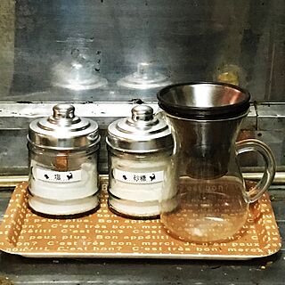 キッチン/調味料ボトル/賃貸でも楽しく♪/一人暮らし/賃貸アパート...などのインテリア実例 - 2016-06-21 23:39:54