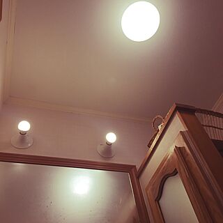 バス/トイレ/築19年/LED電球/LED照明/洗面台の鏡のインテリア実例 - 2017-03-16 01:28:11