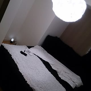 ベッド周り/IKEA/ライト/ベッドしか置けない寝室のインテリア実例 - 2014-12-16 03:38:52