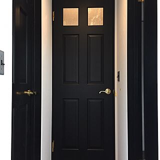 部屋全体/木製ドア/黒/シーディバロックガラス/ブラックのインテリア実例 - 2017-06-30 21:28:15