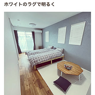 ベッド周り/ハチカクテーブル/アクセントクロス/子供部屋/記録用pic...などのインテリア実例 - 2024-04-12 19:34:25