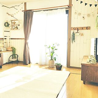 部屋全体/ナチュラルも男前も好き/カフェ風を目指して♪/中古住宅リフォームなし/セリア...などのインテリア実例 - 2016-12-19 11:17:37