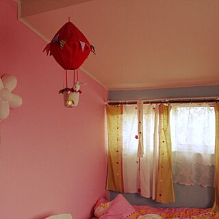 ベッド周り/子供部屋女の子/IKEA/ペイント好きのインテリア実例 - 2014-04-14 22:55:30