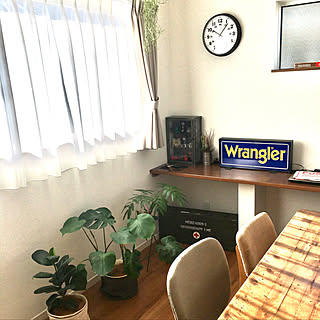 ネオンサイン/wrangler/観葉植物/アメリカン/FRANKLIN...などのインテリア実例 - 2019-12-03 22:21:32