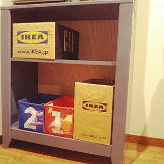 キッチン/ショッパー/IKEA/ダンボールリメイク/IKEAがたくさん♪...などのインテリア実例 - 2017-03-03 22:09:22