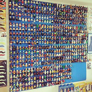壁/天井/フィギュア収納/コレクション/レゴ/LEGO...などのインテリア実例 - 2015-08-07 13:36:50
