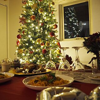 リビング/クリスマス/土間リビング/吹き抜けのある家/クリスマスツリー...などのインテリア実例 - 2016-12-25 20:00:14