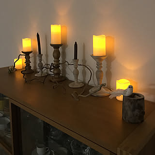 wooden/candle holder/Candle/candle night/ダイニング...などのインテリア実例 - 2019-07-19 20:05:47