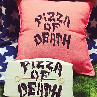 机/PIZZA OF DEATH/クッション/ダイソー/リメイク...などのインテリア実例 - 2015-12-20 19:03:19