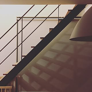 壁/天井/スチール階段/リビング階段/シースルー階段/ロールカーテン...などのインテリア実例 - 2016-08-28 23:12:22