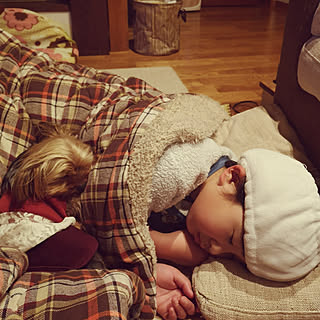ベッド周り/子供と暮らす。/犬と暮らす/こたつ/スリーコインズのインテリア実例 - 2019-03-02 21:56:21