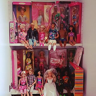 ベッド周り/Barbie & Ken/おもちゃ/バービー/barbie...などのインテリア実例 - 2015-01-28 16:32:26