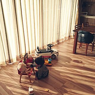 部屋全体/子どもと暮らす/マンション/アンパンマンのおもちゃ/幼児用椅子のインテリア実例 - 2017-01-25 10:02:35
