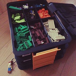 部屋全体/おもちゃ収納/収納/工具箱/LEGOのインテリア実例 - 2015-10-30 17:06:31