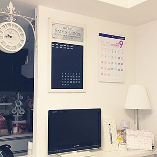 棚/壁掛け時計/3COINS/万年カレンダー/IKEA...などのインテリア実例 - 2014-09-21 21:49:11