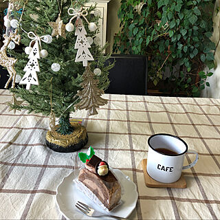 クリスマスケーキ/クリスマスツリー/リビングのインテリア実例 - 2021-12-25 14:26:31