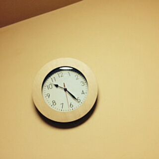 ベッド周り/ニトリ 掛け時計のインテリア実例 - 2014-06-15 22:27:42