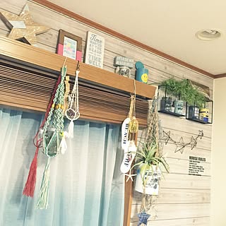 部屋全体/kiraちゃんワイヤー作品♪/西海岸風/ニトリ/パステルアート...などのインテリア実例 - 2016-08-09 20:47:00