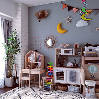 部屋全体/こどもと暮らす/おもちゃ収納/子供部屋/IKEA...などのインテリア実例 - 2020-04-25 07:11:25