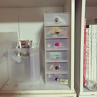 棚/カラーボックス収納/押し入れ収納/無印良品週間で買ったもの♡/無印良品収納ケース...などのインテリア実例 - 2016-04-07 15:47:12