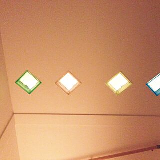 壁/天井/ガラスブロック/階段壁/新築のインテリア実例 - 2014-04-11 22:09:04