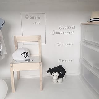 棚/IKEA/モノトーン/北欧インテリア/押入れ改造...などのインテリア実例 - 2017-05-27 12:01:33