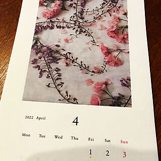 今年もマスク着用/お花見シーズン/日本の一番美しい季節/桜が満開/楽しみなカレンダー...などのインテリア実例 - 2022-04-01 08:52:48