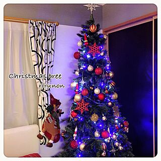 リビング/LEDライトツリー/クリスマスツリー215㎝/クリスマス/クリスマスツリー...などのインテリア実例 - 2015-12-05 20:01:58
