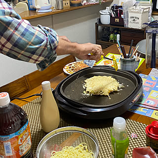 下準備/夕飯/ホットプレート/お好み焼き/男料理...などのインテリア実例 - 2021-03-07 10:57:17