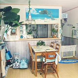 部屋全体/西海岸インテリア/フェイクグリーン/カルフォルニアスタイル/ビーチハウス風...などのインテリア実例 - 2017-06-06 15:14:53