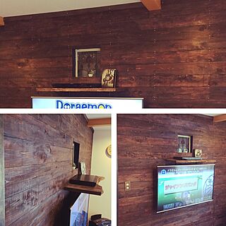 壁/天井/木材/皮付き木材/リノベーション/DIY...などのインテリア実例 - 2016-05-10 15:47:46