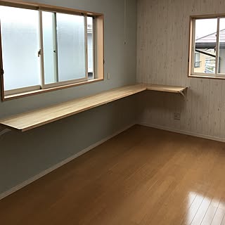 部屋全体/多目的カウンター/子供部屋/DIY/アクセントクロス...などのインテリア実例 - 2017-05-26 15:44:59