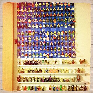 壁/天井/収集/フィギュア/LEGO/途中経過のインテリア実例 - 2013-09-10 22:27:08