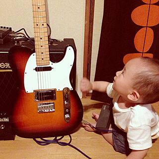 リビング/Fender/ギター/愛用品/子供のインテリア実例 - 2013-07-10 17:03:58