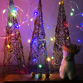 クリスマス/LED/ライトアップ/フェアリーライト/棚のインテリア実例 - 2020-11-24 06:09:50