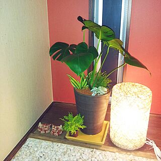 床の間/和紙壁紙/観葉植物/和室のインテリア実例 - 2014-05-10 21:46:49