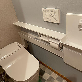 二階に手洗い器/カウンター付きトイレ/アラウーノs160/二階トイレ/バス/トイレのインテリア実例 - 2021-12-28 13:46:31