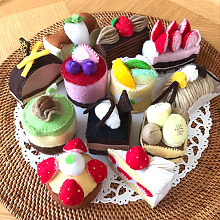 ミニホールケーキセット フェルトおままごと - HANACHA'S